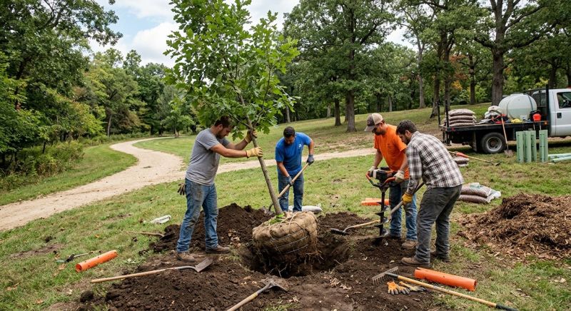 Oak Tree Planting in Ventura County, CA