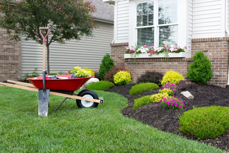 Red Mulch Installation in Ventura County, CA